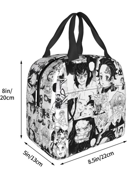 No.1 Stili 22X20X13CM Özel Anime Kimetsu No Yaiba Öğle Yemeği Çantası Kadın Soğutucu Termal Yalıtımlı Öğle Yemeği Kutuları Yetişkin Ofis Için (Yurt Dışından) fırsatları