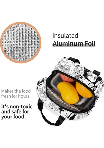 No.1 Stili 22X20X13CM Özel Anime Kimetsu No Yaiba Öğle Yemeği Çantası Kadın Soğutucu Termal Yalıtımlı Öğle Yemeği Kutuları Yetişkin Ofis Için (Yurt Dışından) indirimleri