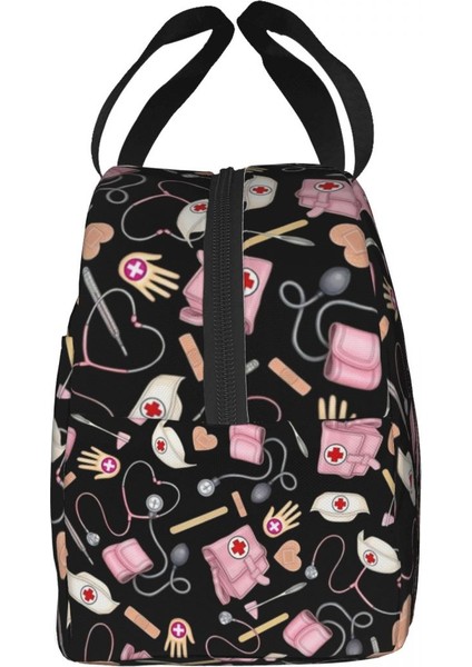 No.17 Tarzı 22X13X20CM Karikatür Hemşirelik Hemşire Yalıtımlı Yemek Çantası Kadınlar Için Taşınabilir Termal Soğutucu Bento Kutusu Çalışma Okulu Seyahat Gıda Çantaları (Yurt Dışından) modelleri