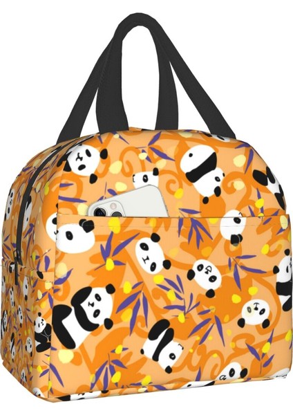 No.12 Tarzı 22X20X13CM Sevimli Panda Yalıtımlı Öğle Yemeği Çantası Kadınlar Için Taşınabilir Yeniden Kullanılabilir Termal Soğutucu Yemek Kabı Tote Ofis Seyahat Gıda Saklama Torbaları (Yurt Dışından)