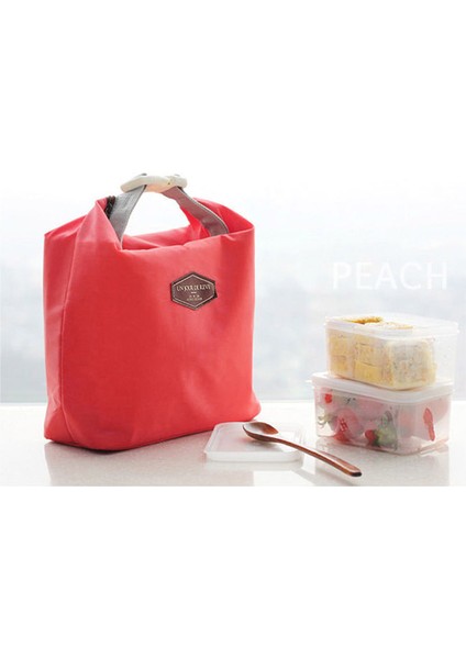 Kırmızı Stil Yalıtımlı Öğle Yemeği Çantası Naylon Su Geçirmez Öğle Yemeği Kutuları Tote Gıda Çantaları Termal Soğutucu Gıda Saklama Kutusu Gezi Gıda Taşıma Çantası (Yurt Dışından) modelleri