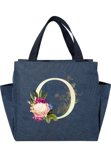 Ey Stil Çok Fonksiyonlu Büyük Kapasiteli Soğutucu Çanta Beyaz Mektup Baskı Taşınabilir Fermuarlı Termal Öğle Yemeği Çantası Kadınlar Için Yemek Kabı Gıda Çantası (Yurt Dışından)