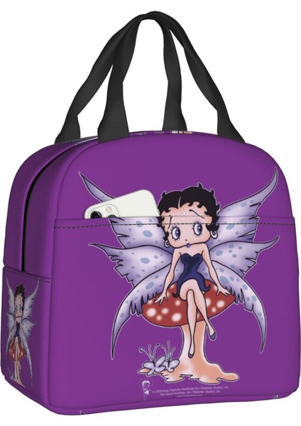 No.2 Tarzı 22X20X13CM Aşk Boop Bettys Yalıtımlı Öğle Yemeği Çantası Kamp Seyahat Için Su Geçirmez Termal Soğutucu Yemek Kabı Kadınlar Için Okul Gıda Saklama Çantası (Yurt Dışından)