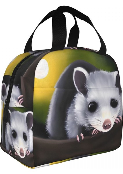 No.1 Stili 22X20X13CM Opossum Ay Işığında Yalıtımlı Öğle Yemeği Çantaları Kadınlar Için Hayvan Pet Taşınabilir Soğutucu Termal Bento Kutusu Çalışma Okul Seyahat (Yurt Dışından) modelleri