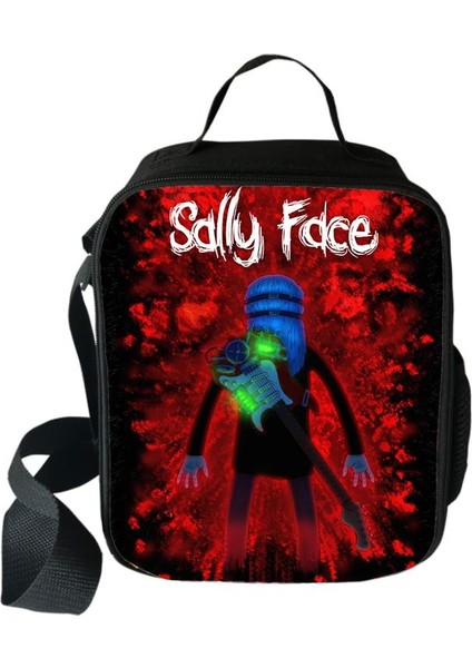 No.5 Tarzı Harajuku Yenilik Serin Komik Sally Yüz 3D Baskılı Crossbody Çanta Yemek Kabı Okul Gıda Öğle Yemeği Çantası Buz Torbaları (Yurt Dışından) fiyatları