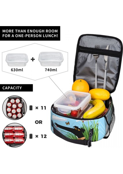 No.11 Tarzı Greyhound Whippet Köpek Yalıtımlı Öğle Yemeği Çantası Kadınlar Için Taşınabilir Karikatür Sighthound Desen Soğutucu Termal Bento Kutusu Seyahat (Yurt Dışından) fırsatları