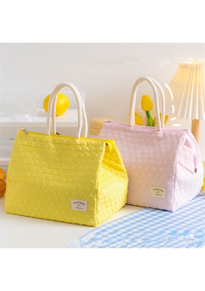 Mavi Stil Moda Kadın Taşınabilir Yemek Kabı Çantası Ool Isı Yalıtımı Bento Yemek Soğutucu Çantalar Gıda Saklama Kabı Kılıfı (Yurt Dışından) modelleri