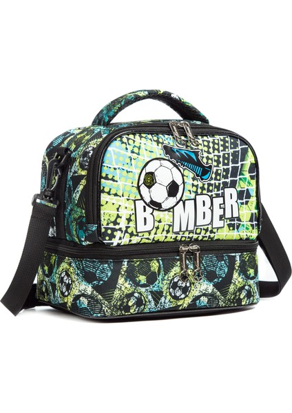 NO.11806 Stili 25X17X21CM Gsequins Öğle Yemeği Çantası Çocuklar Için Dinozor Yalıtımlı Çanta Erkek Kız Su Geçirmez Çift Bölmeli Termal Çanta Ayarlanabilir Omuz Askısı (Yurt Dışından)