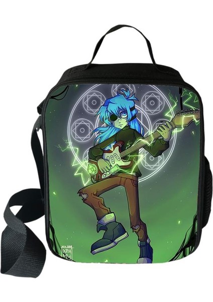 No.6 Stili Harajuku Yenilik Serin Komik Sally Yüz 3D Baskılı Crossbody Çanta Yemek Kabı Okul Gıda Öğle Yemeği Çantası Buz Torbaları (Yurt Dışından)