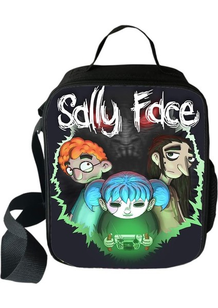 No.6 Stili Harajuku Yenilik Serin Komik Sally Yüz 3D Baskılı Crossbody Çanta Yemek Kabı Okul Gıda Öğle Yemeği Çantası Buz Torbaları (Yurt Dışından) indirimleri