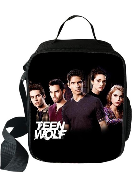 No.1 Stili Harajuku Yenilik Serin Komik Teen Wolf 3D Baskılı Crossbody Çanta Yemek Kabı Okul Gıda Öğle Yemeği Çantası Buz Torbaları (Yurt Dışından) modelleri