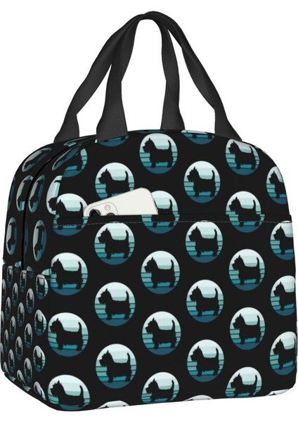 No.5 Tarzı 22X20X13CM West Highland Beyaz Terrier Köpek Termal Yalıtımlı Öğle Yemeği Çantası Sevimli Westie Yavrusu Yeniden Kullanılabilir Yemek Çantası Okul Yiyecek Kutusu (Yurt Dışından)