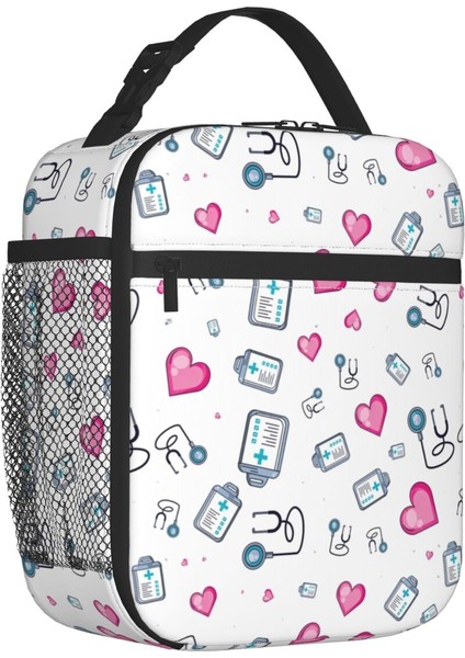 No.9 Stili 26X21X11CM Komik Hemşire Yalıtımlı Öğle Yemeği Çantası Açık Hemşirelik Sızdırmaz Termal Soğutucu Bento Kutusu Kadın Çocuklar Için (Yurt Dışından)