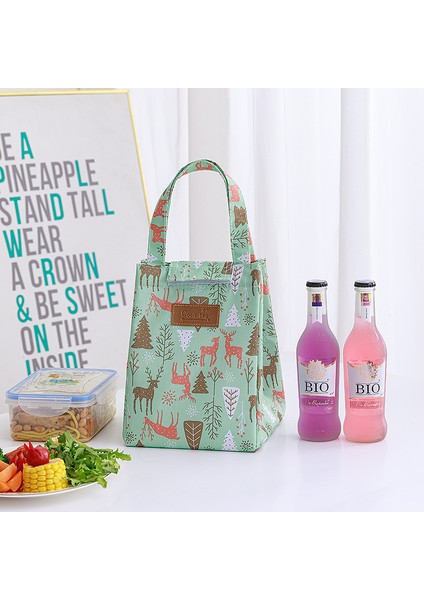 No.22 Tarzı Moda Öğle Yemeği Çantası Yalıtımlı Termal Renkli Kahvaltı Kutusu Çanta Kadın Taşınabilir El Paketi Seyahat Ürünleri Öğle Yemeği Çantası (Yurt Dışından) modelleri