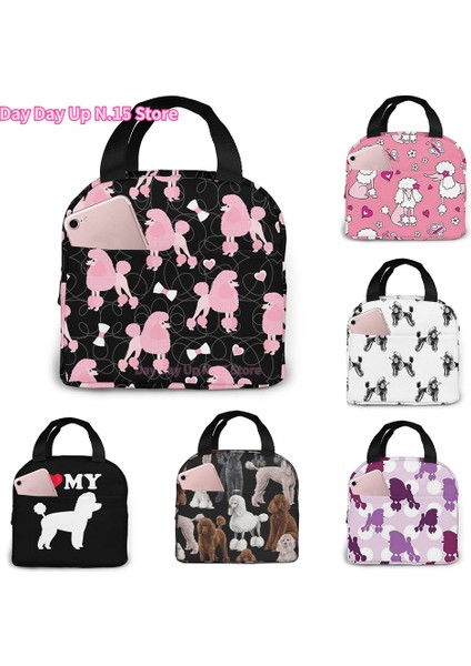 No.16 Stili Pembe Kaniş ve Yaylar Taşınabilir Yalıtımlı Öğle Yemeği Çantası Kadın Erkek Soğutucu Tote Kutusu Seyahat Çalışması Için (Yurt Dışından) fiyatları