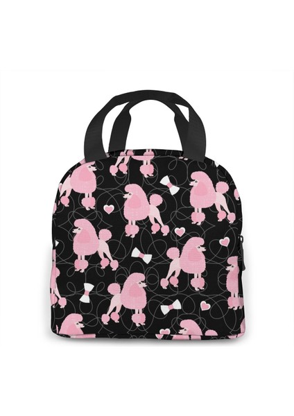 No.16 Stili Pembe Kaniş ve Yaylar Taşınabilir Yalıtımlı Öğle Yemeği Çantası Kadın Erkek Soğutucu Tote Kutusu Seyahat Çalışması Için (Yurt Dışından) indirimleri