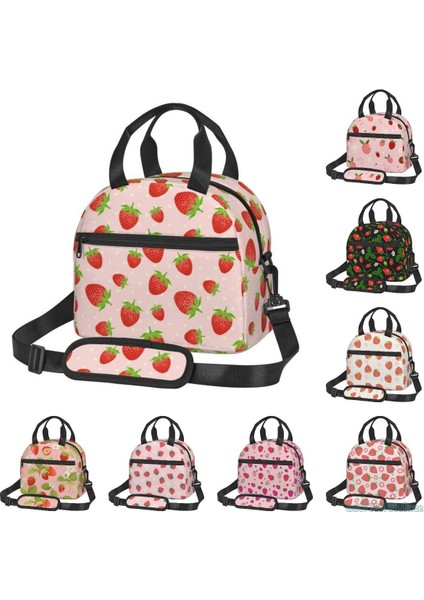 No.7 Tarzı Sevimli Çilek Çiçek Yalıtımlı Öğle Yemeği Çantası Yeniden Kullanılabilir Termal Öğle Yemeği Kutusu Bento Bez Çantalar Iş Okul Seyahat Soğutucu Için (Yurt Dışından) fiyatları