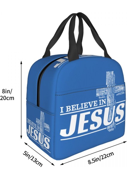No.18 Stili 22X20X13CM Isa Mesih'e Inanıyorum Öğle Yemeği Çantası Termal Soğutucu Yalıtımlı Bento Kutusu Çocuk Kadınlar Için Çalışma Okulu Tote Çanta (Yurt Dışından) fırsatları