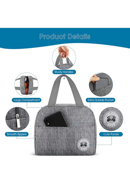 Siyah Stil Öğle Yemeği Yalıtımlı Çanta Termal Gıda Çanta Çanta Organizatör Pembe Çiçek Kelebek Partten Unisex Soğutucu Tote Çalışmak Için (Yurt Dışından) modelleri