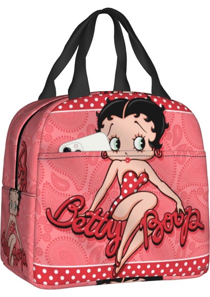 No.18 Stili 22X20X13CM Aşk Boop Bettys Yalıtımlı Öğle Yemeği Çantası Kamp Seyahat Için Su Geçirmez Termal Soğutucu Yemek Kabı Kadınlar Için Okul Gıda Saklama Çantası (Yurt Dışından)