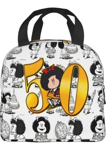 No.5 Tarzı 22X20X13CM Aşk Mafalda Kawaii Termal Yalıtımlı Öğle Yemeği Çantaları Kadın Karikatür Taşınabilir Yemek Çantası Okul Için Çok Fonksiyonlu Yiyecek Kutusu (Yurt Dışından)