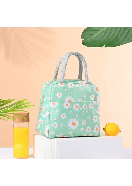 Siyah Stil Moda Papatya Baskı Taşınabilir Yemek Kabı Çantası Çok Fonksiyonlu Isı Yalıtımı Açık Soğuk Hava Deposu Buz Torbası Yemek Kabı Kadınlar Için (Yurt Dışından) indirimleri