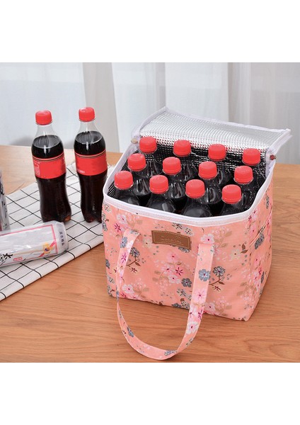 Çörek Stili Büyük Kapasiteli Yalıtımlı Öğle Yemeği Kutusu Çantası Oxford Kumaş Su Geçirmez Taşınabilir Bento Termal Soğutucu Çanta Gıda Saklama Kabı (Yurt Dışından) fırsatları