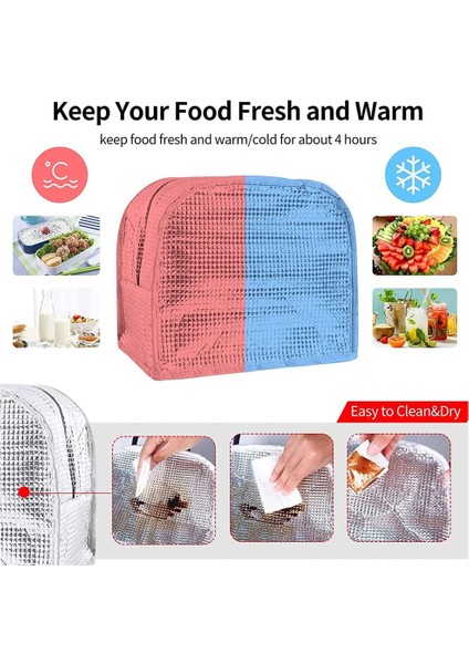 4FOOD015 Tarzı Gıda Baskı Öğle Yemeği Çantası Yeni Kanvas Soğutucu Kutu Çanta Moda Öğle Yemeği Çantaları Kamp Seyahat Çanta Okul Gıda Yalıtımlı Akşam Yemeği Çantası (Yurt Dışından)