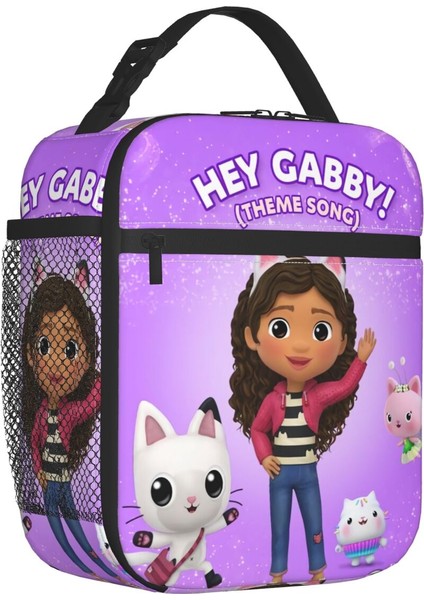 No.6 Stili 26X21X11CM Gabbys Dollhouse Yalıtımlı Öğle Yemeği Çantaları Okul Ofis Için Pandy Paws Gabby Denizkızı Kedi Sızdırmaz Termal Soğutucu Bento Kutusu Kadın (Yurt Dışından)