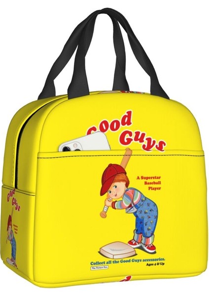 No.17 Tarzı 22X20X13CM Çocuk Oyun Good Guys Logo Yalıtımlı Öğle Yemeği Çantası Kadın Tıknaz Yeniden Kullanılabilir Soğutucu Termal Gıda Öğle Yemeği Kutusu Çocuklar Okul Çocukları (Yurt Dışından)