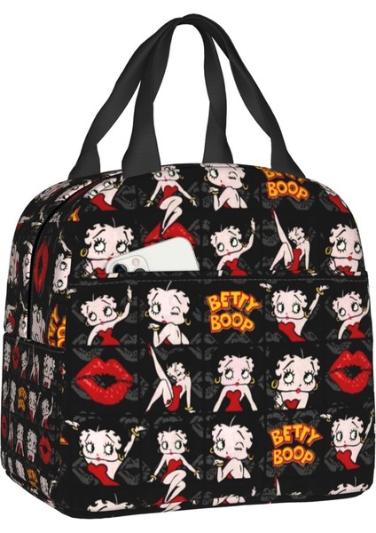 No.19 Tarzı 22X20X13CM Boop Bettys Aşk Köpek Yalıtımlı Öğle Yemeği Çantası Kadın Çocuklar Için Yeniden Kullanılabilir Soğutucu Gıda Termal Yemek Kabı Ofis Iş Seyahati Için (Yurt Dışından)