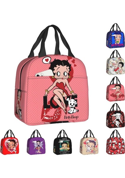 No.19 Tarzı 22X20X13CM Boop Bettys Aşk Köpek Yalıtımlı Öğle Yemeği Çantası Kadın Çocuklar Için Yeniden Kullanılabilir Soğutucu Gıda Termal Yemek Kabı Ofis Iş Seyahati Için (Yurt Dışından)