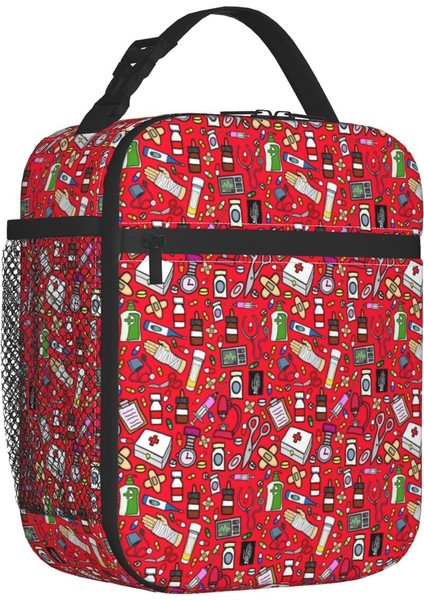 No.14 Tarzı 26X21X11CM Komik Hemşire Yalıtımlı Öğle Yemeği Çantası Açık Hemşirelik Sızdırmaz Termal Soğutucu Bento Kutusu Kadın Çocuklar Için (Yurt Dışından)