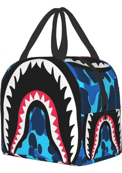 No.15 Tarzı 22X20X13CM Özel Köpekbalığı Dişleri Kamuflaj Öğle Yemeği Çantası Erkek Kadın Sıcak Soğutucu Yalıtımlı Öğle Yemeği Kutuları Yetişkin Ofis Için (Yurt Dışından) modelleri