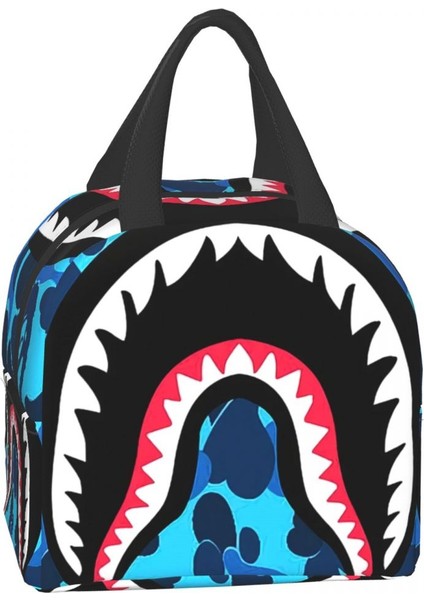 No.15 Tarzı 22X20X13CM Özel Köpekbalığı Dişleri Kamuflaj Öğle Yemeği Çantası Erkek Kadın Sıcak Soğutucu Yalıtımlı Öğle Yemeği Kutuları Yetişkin Ofis Için (Yurt Dışından) fırsatları