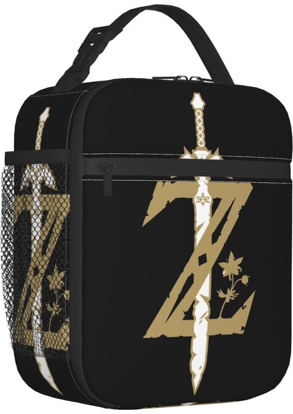No.4 Stili 26X21X11CM Zeldas Efsanesi Logo Yalıtımlı Öğle Yemeği Çantası Kadınlar Için Kılıç Skyward Taşınabilir Soğutucu Termal Bento Kutusu Çalışma Okulu Seyahat (Yurt Dışından)