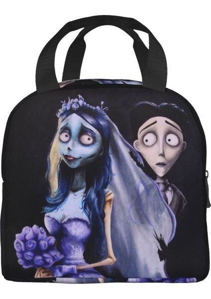 No.1 Stili 22X20X13CM Cadılar Bayramı Filmi Ceset Gelin Yalıtımlı Öğle Yemeği Çantası Kadınlar Için Taşınabilir Hayalet Tim Burton Termal Soğutucu Yemek Çantası Ofis Çalışma Okulu (Yurt Dışından) fiyatları