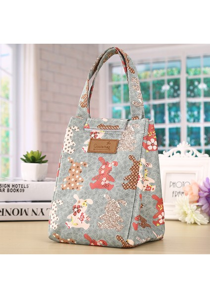 No.3 Tarzı Moda Öğle Yemeği Çantası Yalıtımlı Termal Renkli Kahvaltı Kutusu Çanta Kadın Taşınabilir El Paketi Seyahat Ürünleri Öğle Yemeği Çantası (Yurt Dışından)