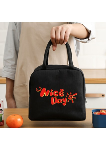 4FOOD005 Stili Yalıtımlı Öğle Yemeği Çantası Fermuar Soğutucu Tote Termal Çanta Yemek Kabı Kanvas Gıda Öğle Yemeği Çantaları Çalışma Çanta Gıda Desen (Yurt Dışından) modelleri