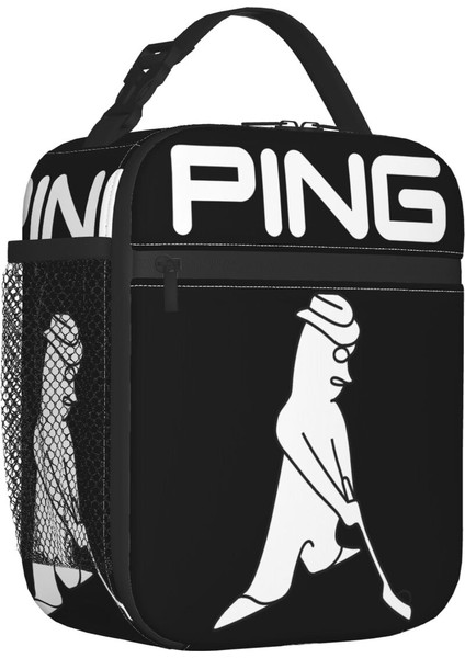 No.10 Stili 26X21X11CM Golf Logosu Yeniden Kullanılabilir Öğle Yemeği Kutuları Kadınlar Için Su Geçirmez Termal Soğutucu Gıda Yalıtımlı Öğle Yemeği Çantası Ofis Çalışması (Yurt Dışından)