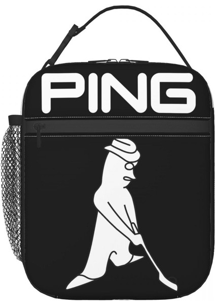 No.10 Stili 26X21X11CM Golf Logosu Yeniden Kullanılabilir Öğle Yemeği Kutuları Kadınlar Için Su Geçirmez Termal Soğutucu Gıda Yalıtımlı Öğle Yemeği Çantası Ofis Çalışması (Yurt Dışından)