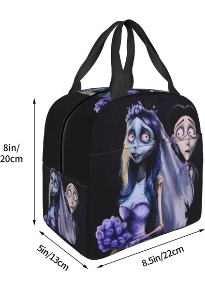 No.1 Stili 22X20X13CM Cadılar Bayramı Filmi Ceset Gelin Yalıtımlı Öğle Yemeği Çantası Kadınlar Için Taşınabilir Hayalet Tim Burton Termal Soğutucu Yemek Çantası Ofis Çalışma Okulu (Yurt Dışından) modelleri