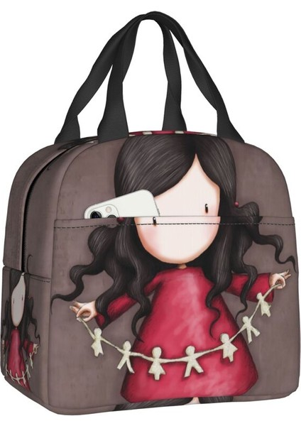 No.7 Tarzı 22X20X13CM Santoro Gorjuss Bebek Yalıtımlı Yemek Çantası Kadınlar Için Karikatür Kız Taşınabilir Soğutucu Termal Gıda Yemek Kabı Çalışma Okulu Seyahat (Yurt Dışından)