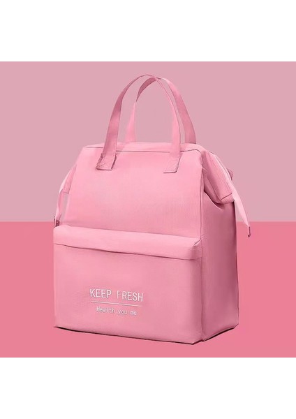 Pembe-S Tarzı Büyük Kapasiteli Öğle Yemeği Çantası Kadın Su Geçirmez Yalıtımlı Omuz Crossbody Çanta Yemek Kabı Için Taşınabilir Taze Soğutucu Çanta (Yurt Dışından)