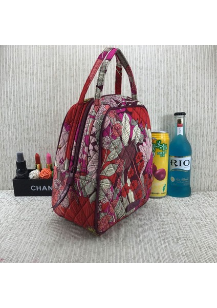 Turuncu Tarzı Vb Kapitone Pamuklu Öğle Yemeği Demeti Yalıtımlı Öğle Yemeği Kutusu Çantası Tote Çuval (Yurt Dışından) fırsatları