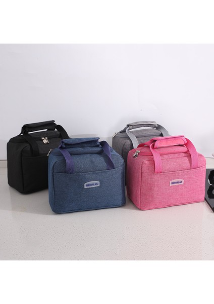 Siyah Stil Öğle Yemeği Çantası Yeniden Kullanılabilir Yalıtımlı Termal Çanta Kadın Erkek Çok Fonksiyonlu 8l Soğutucu ve Sıcak Tutma Yemek Kabı Sızdırmaz Su Geçirmez (Yurt Dışından) fırsatları