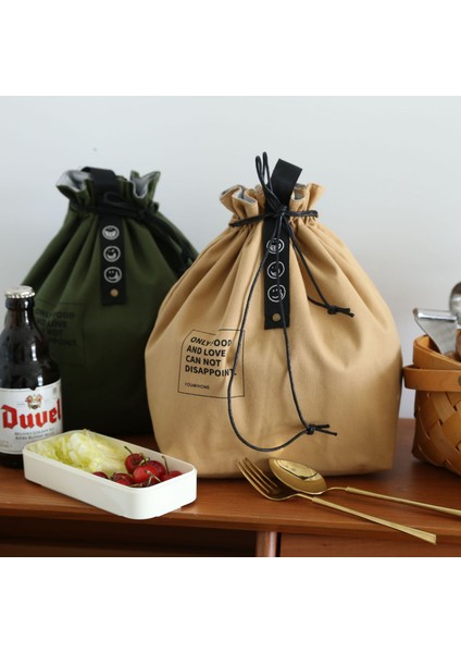 Sarı Tarzı Tuval Öğle Yemeği Çantası Bento Kutusu Çanta Açık Taşınabilir Yemek Konteyneri Okul Taze Gıda Saklama Çantası Aksesuarları (Yurt Dışından) modelleri