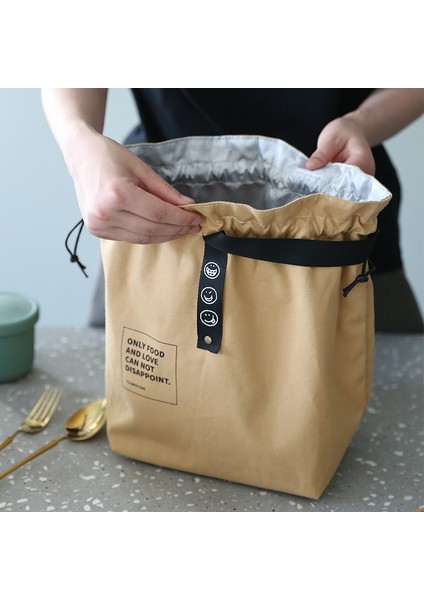 Sarı Tarzı Tuval Öğle Yemeği Çantası Bento Kutusu Çanta Açık Taşınabilir Yemek Konteyneri Okul Taze Gıda Saklama Çantası Aksesuarları (Yurt Dışından) fırsatları