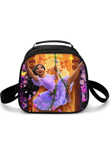 Mavi Stil Harajuku Yenilik Serin Komik Encanto 3D Baskılı Crossbody Çanta Yarım Daire Öğle Yemeği Kutusu Okul Gıda Öğle Yemeği Çantası Buz Torbaları (Yurt Dışından) modelleri