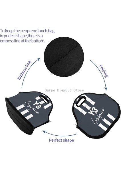 No.7 Tarzı Özel Yohji Yamamoto Neopren Öğle Yemeği Çantasıöğle Yemeği Kutusuöğle Yemeği Bez Çantalar Yalıtımlı Soğutucu Seyahat Organizatör Okul Çalışma Ofisi (Yurt Dışından) fırsatları